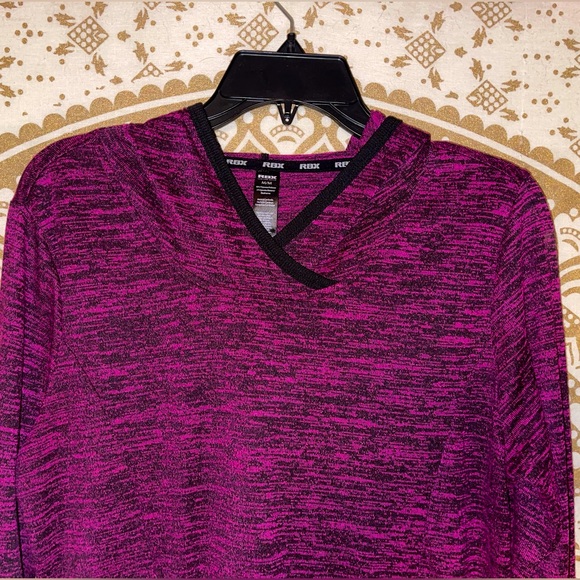 LADIES “RBX ACTIVE” PINK AND BLACK HOODIE WITH FRONT POCKETS, LADIES MEDIUM - Picture 4 of 5